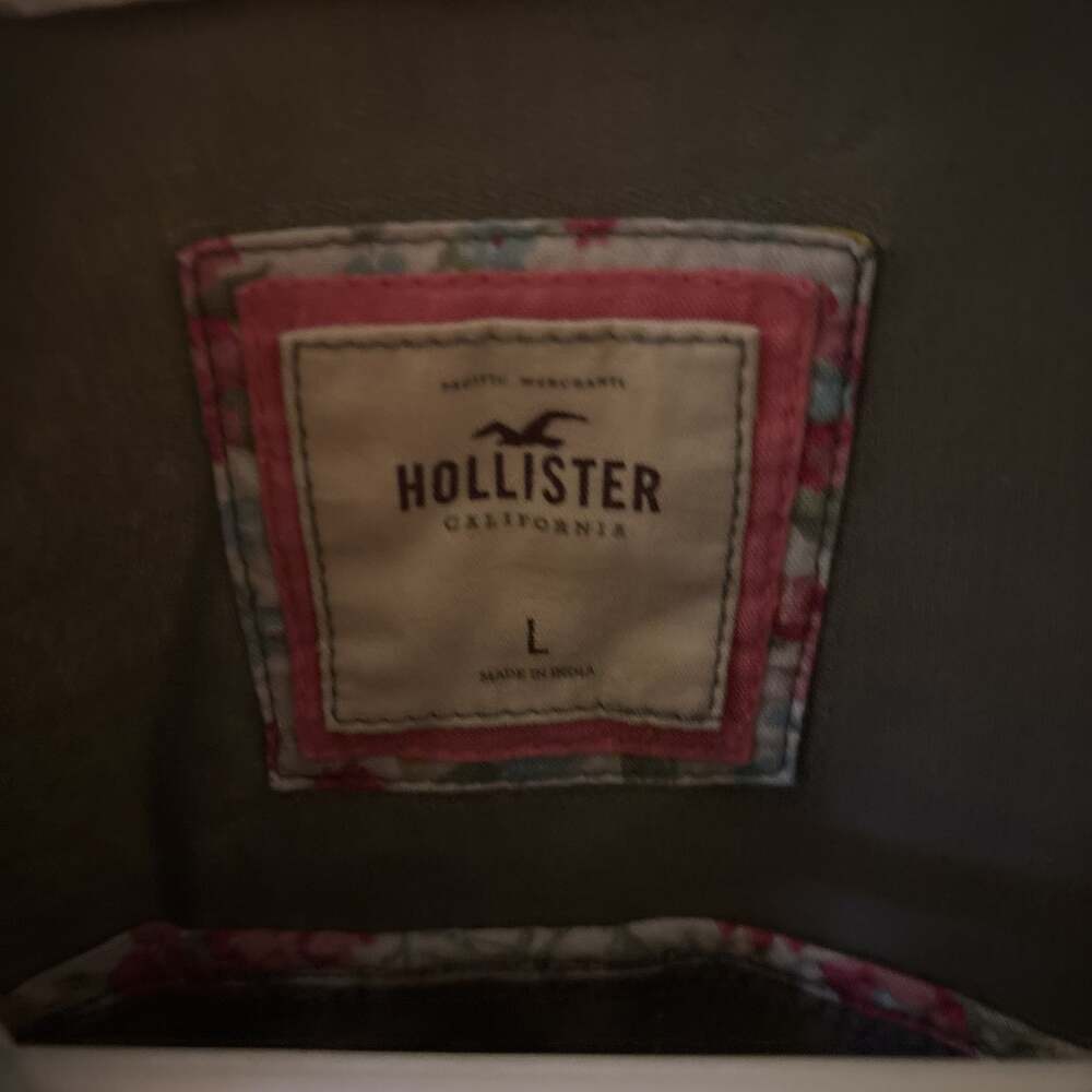 Hollister Olive Green Military Utility Cargo Jacket